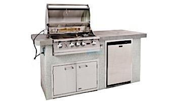 Lion Premium Grill Islands  Advanced Q with Stucco Natural Gas | 90107NG