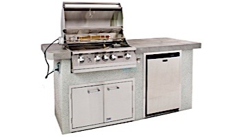 Lion Premium Grill Islands  Advanced Q with Stucco Natural Gas | 90107NG