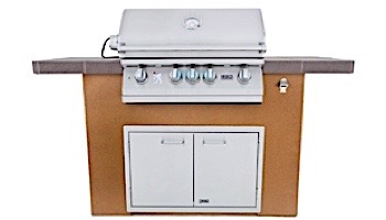 Lion Premium Grill Islands Prominent Q with Rock or Brick Propane | 90104LP