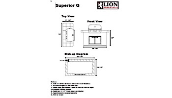 Lion Premium Grill Islands Superior Q Propane | 90101LP