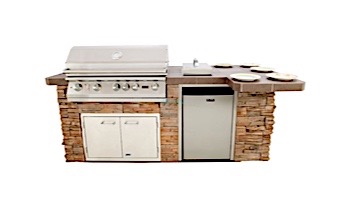 Lion Premium Grill Islands Quality Q with Stucco Propane | 90113LP