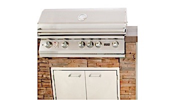 Lion Premium Grill Islands Quality Q with Stucco Propane | 90113LP