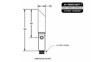 DG Lights XT Compact Spot Brass 3W LED Spot | XT-BR-27-M25-N