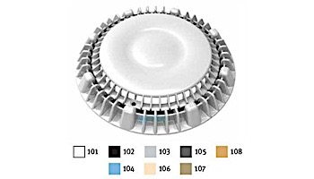 AquaStar 8" Anti-entrapment Suction Outlet Cover-Mud Frame with Vented Riser Ring (VGB Series) White | 8AVWR101