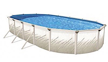 Pretium 12'X24' Oval 52" Steel Wall Pool Assy Only w/ Skimmer & Return | Pool Only | PPREGXDUN-CH122452SSSTSSFB0-WS