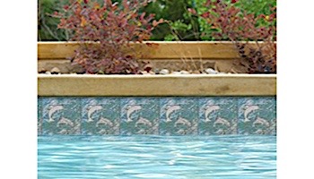 National Pool Tile Oasis Series 6x6 Deco | Turquoise Mirage | OSS-MIRAGE DECO