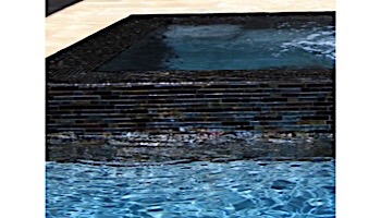 National Pool Tile Oceanscapes 12x12 Interlocking Glass Tile | Blackies | OCN-BLACKIES IS12