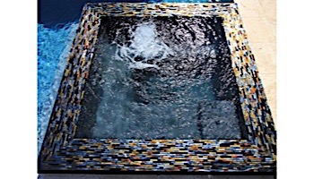 National Pool Tile Oceanscapes 12x12 Interlocking Glass Tile | Blackies | OCN-BLACKIES IS12
