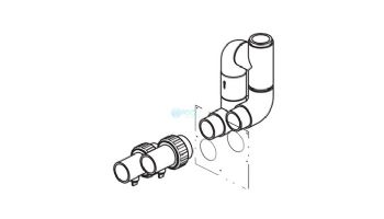 Raypak 5350 Heat Pump Bypass Assy | H000042