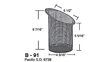 Aladdin Basket for Pacific S.D. 6738 | B-91