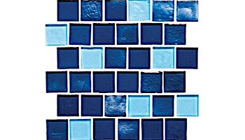 National Pool Tile Aquascapes 1x1 Glass Tile  | Azure | OCN-AZURE