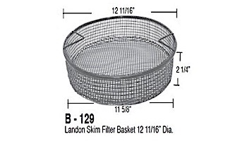 Aladdin Basket for Landon Skim Filter 12 11/16" Dia. | B-129