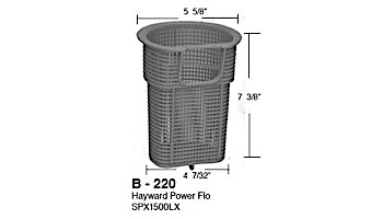 Aladdin Basket for Hayward Power Flo SPX1500LX | B-220