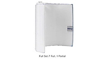Complete Grid Set for 24 Sq Ft Filters | 12" Tall Grids | 7 Full, 1 Partial Top Manifold Style | PFS1224 FC-9520