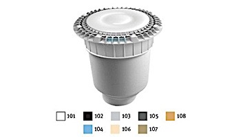 AquaStar 8" Round MoFlow Suction Outlet Cover with 4" Socket Deep PVC Sump | Black | 8MF102D