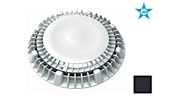 AquaStar 8" Round Super Low-Profile Anti-Vortex Cover/Mud Frame with Vented Riser Ring | Black | LP8AVWR102