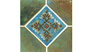 Fujiwa Tile Joya Akron Series Pattern Tile  | Albi Blue | JOYA502