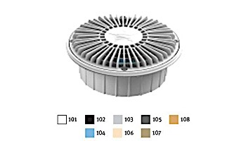 AquaStar 8" Round For U Wade Suction Outlet Cover with Deep Mud Frame | Sump for Optional Secondary Drain (VGB Series) Tan | 8FUW108A