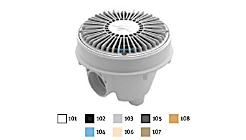 AquaStar 8" Round For U Wade Anti-entrapment Suction Outlet Cover with Standard Sump Bucket with Adjustable Collar (VGB Series) Light Gray | 8FUWSBAC103