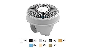 AquaStar 8" Round For U Wade Anti-entrapment Suction Outlet Cover with Standard Sump Bucket with Adjustable Collar (VGB Series) Black | 8FUWSBAC102
