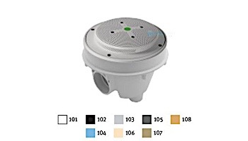 AquaStar 8" Round Hockey Puck Suction Outlet with Sump Bucket with Adjustable Collar (VGB Series) Blue | 8HPSBAC104