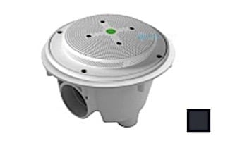 AquaStar 8" Round Hockey Puck Suction Outlet with Sump Bucket with Vinyl Gaskets (VGB Series) Black | 8HPSBV102