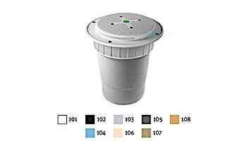 AquaStar 8" Round Hockey Puck Sumpless Suction Outlet Cover with 2 Port Double Deep Sump Bucket with 6" Socket (VGB Series) Tan | 8HP108F