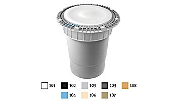 AquaStar 10" Round Suction Outlet Cover with Vented Riser Ring with Double Deep Sump Bucket with 6" Socket (VGB Series) Blue | 10AVWR104F