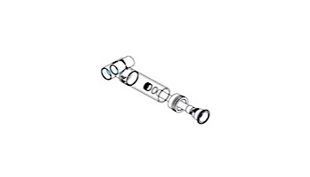 Waterway Poly Storm Tee Body Assembly  1-1/2 " S Air x 2" S Water Threaded Ring and Niche | White | 229-1110