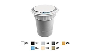 AquaStar 10" Round Suction Outlet Cover with Solid Riser Ring with Double Deep Sump Bucket with 6" Spigot (VGB Series) Black | 10AVR102E