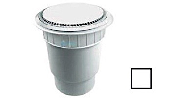 AquaStar 10" Round Suction Outlet Cover | with Solid Riser Ring with Double Deep Sump Bucket with 6" Socket (VGB Series) | Black | 10AVR102F