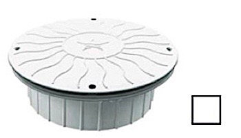 AquaStar 10" Round Debris Catcher Suction Outlet Cover with Double Deep Mud Frame | Sump for Optional Secondary Drain (VGB Series) | Dark Gray | 10LT105A