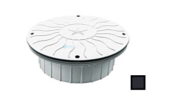 AquaStar 10" Round Debris Catcher Suction Outlet Cover with Double Deep Mud Frame | Sump for Optional Secondary Drain (VGB Series) | Black | 10LT102A