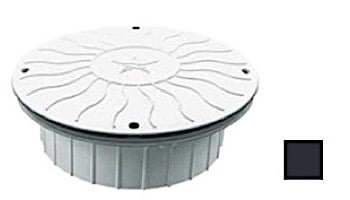 AquaStar 10" Round Debris Catcher Suction Outlet Cover with Double Deep Mud Frame | Sump for Optional Secondary Drain (VGB Series) | Dark Gray | 10LT105A