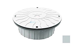 AquaStar 10" Round Debris Catcher Suction Outlet Cover with Double Deep Mud Frame | Sump for Optional Secondary Drain (VGB Series) | Light Gray | 10LT103A