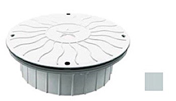 AquaStar 10" Round Debris Catcher Suction Outlet Cover with Double Deep Mud Frame | Sump for Optional Secondary Drain (VGB Series) | Dark Gray | 10LT105A