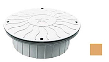 AquaStar 10" Round Debris Catcher Suction Outlet Cover with Double Deep Mud Frame | Sump for Optional Secondary Drain (VGB Series) | White | 10LT101A