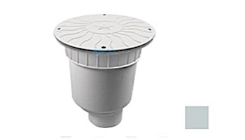 AquaStar 10" Round Debris Catcher Suction Outlet Cover with Double Deep Sump Bucket with 4" Spigot (VGB Series) Light Gray | 10LT103C