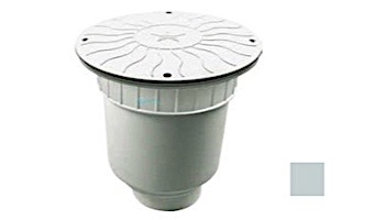 AquaStar 10" Round Debris Catcher Suction Outlet Cover with Double Deep Sump Bucket with 4" Socket (VGB Series) | Light Gray | 10LT103D