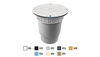 AquaStar 10" Round Debris Catcher Suction Outlet Cover with Double Deep Sump Bucket with 6" Spigot (VGB Series) Black | 10LT102E