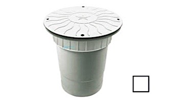 AquaStar 10" Round Debris Catcher Anti-Entrapment Suction Outlet Cover with Double Deep Sump Bucket with 6" Socket  (VGB Series) | White | 10LT101F