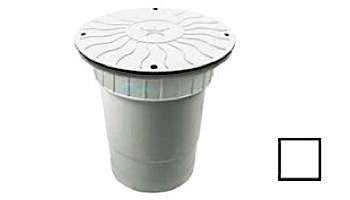 AquaStar 10" Round Debris Catcher Suction Outlet Cover with Double Deep Sump Bucket with 6" Socket (VGB Series) | Light Gray | 10LT103F
