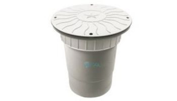 AquaStar 10" Round Debris Catcher Anti-Entrapment Suction Outlet Cover with Double Deep Sump Bucket with 6" Socket  (VGB Series) | White | 10LT101F