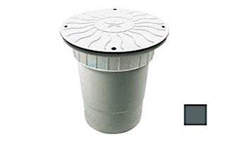 AquaStar 10" Round Debris Catcher Suction Outlet Cover with Double Deep Sump Bucket with 6" Socket (VGB Series) | Dark Gray | 10LT105F