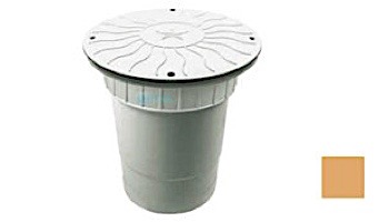 AquaStar 10" Round Debris Catcher Suction Outlet Cover with Double Deep Sump Bucket with 6" Socket (VGB Series) | Light Gray | 10LT103F