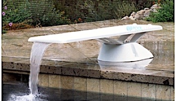 Inter-Fab Edge Base with Edge aquaBoard Board Complete | 6' White with White Top Tread and White Base | EDGE6WW-KIT