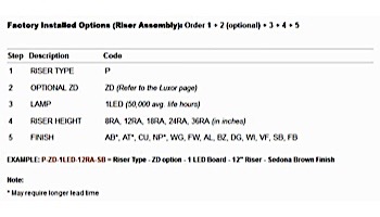FX Luminaire BD LED Pathlight | Copper Finish | 12" Riser | BD-1LED-12R-CU KIT