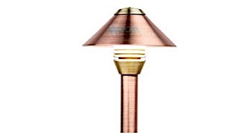 FX Luminaire BD LED Pathlight | Copper Finish | 8" Riser | BD-1LED-8R-CU KIT