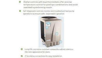 Pentair UltraTemp Heat Pump 125K BTU | 3-Phase | Titanium Heat Exchanger | Digital Controls | Almond | 460937