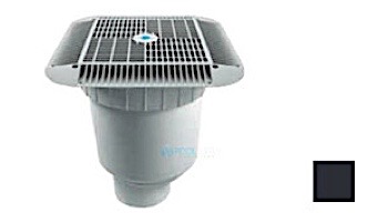 AquaStar 16" Square Grate with Double Deep Sump Bucket | with 4" Socket (VGB Series) | Blue | 1216104D